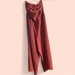 Cider Women’s Rust Wide-Leg Pants – Jumpsuit